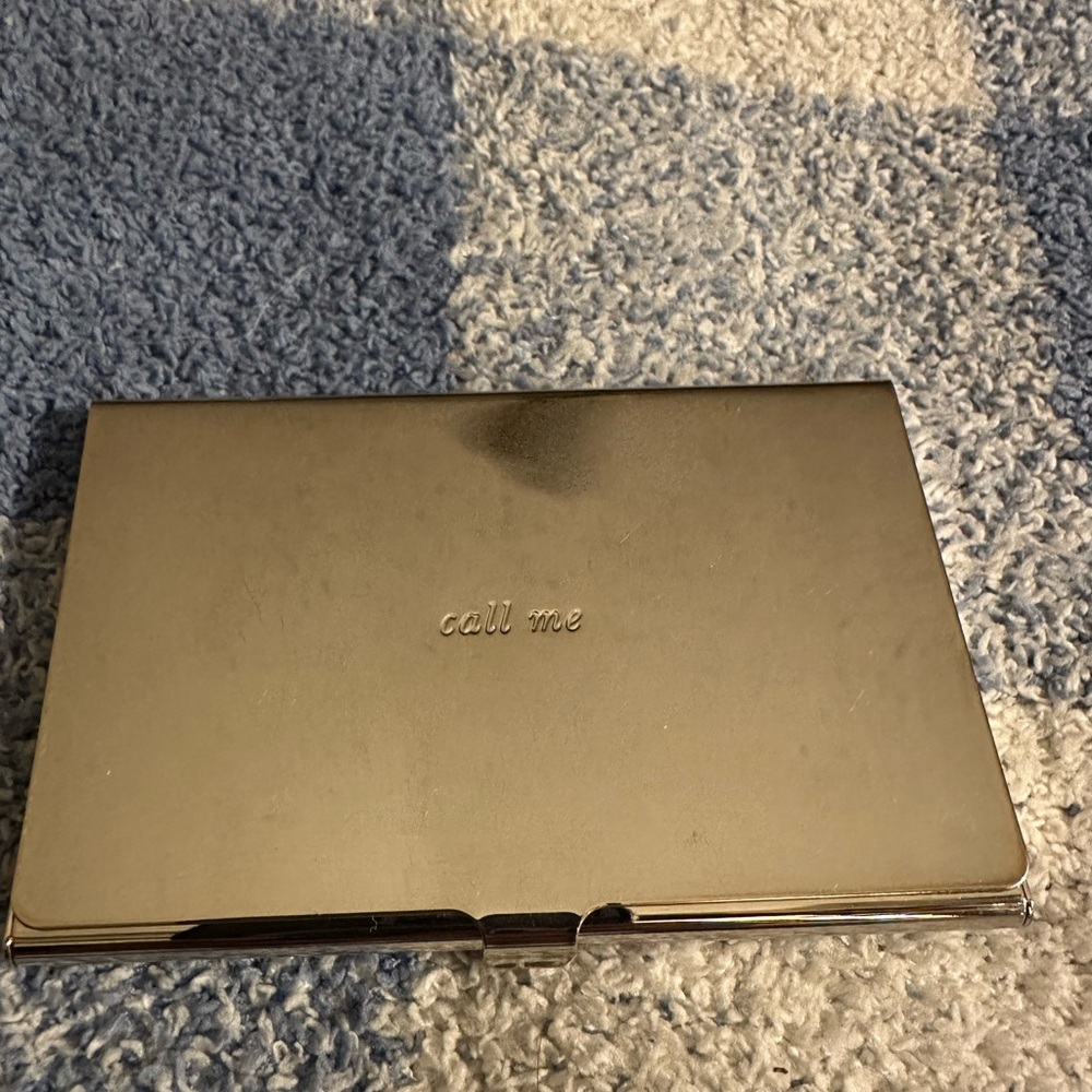 *RARE* Kate Spade Metal Chic Card Holder